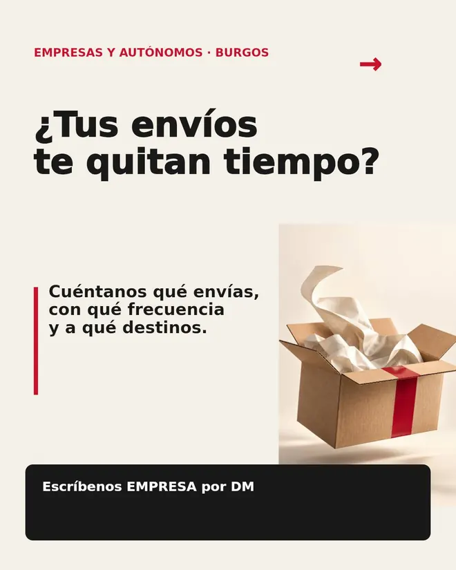 Publicación sobre las necesidades de envío de cada empresa